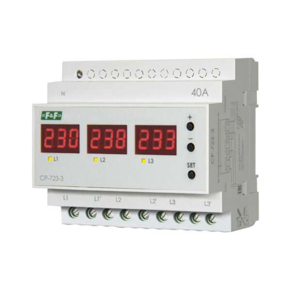 CP-723-3 реле напряжения 3х40А