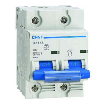 158108 Авт. выкл. DZ158-125H 2P 125А 10кА х-ка (8-12In) (R)
