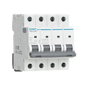 320867 Авт. выкл. NB8-63M 4P 10А 10кА х-ка K без тепл. расцеп. (R)